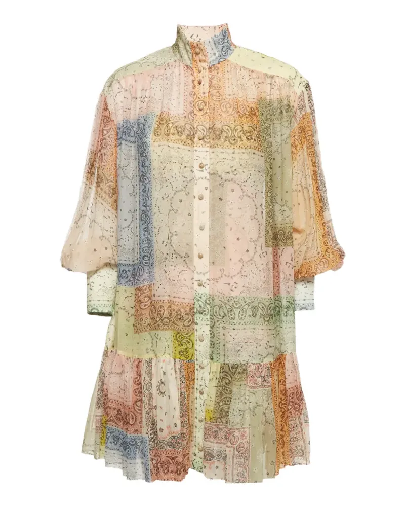 Zimmermann Matchmaker Lantern Midikleid - Nude Nude