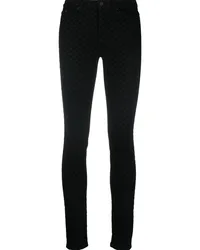 Karl Lagerfeld Skinny-Jeans mit Logo Schwarz