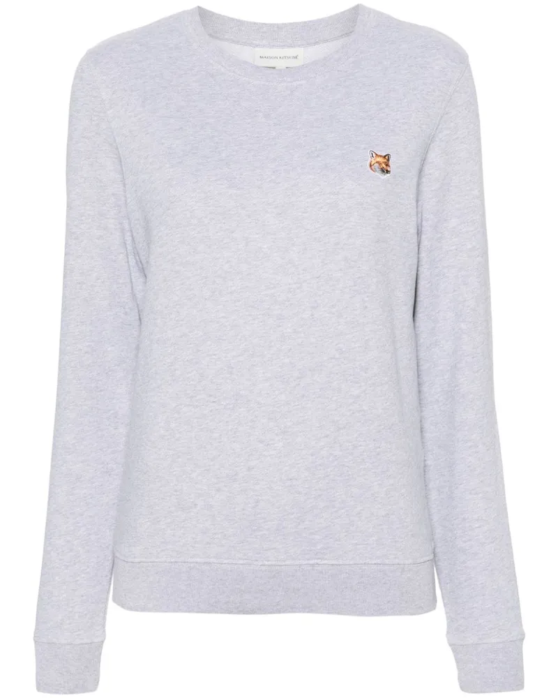 Kitsuné Fox Head Sweatshirt - Grau Grau