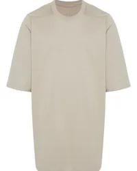 Rick Owens Jumbo T-Shirt aus Bio-Baumwolle Nude