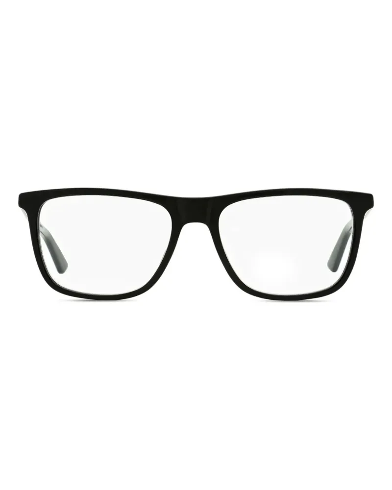 Gucci Brille mit eckigem Gestell - Schwarz Schwarz