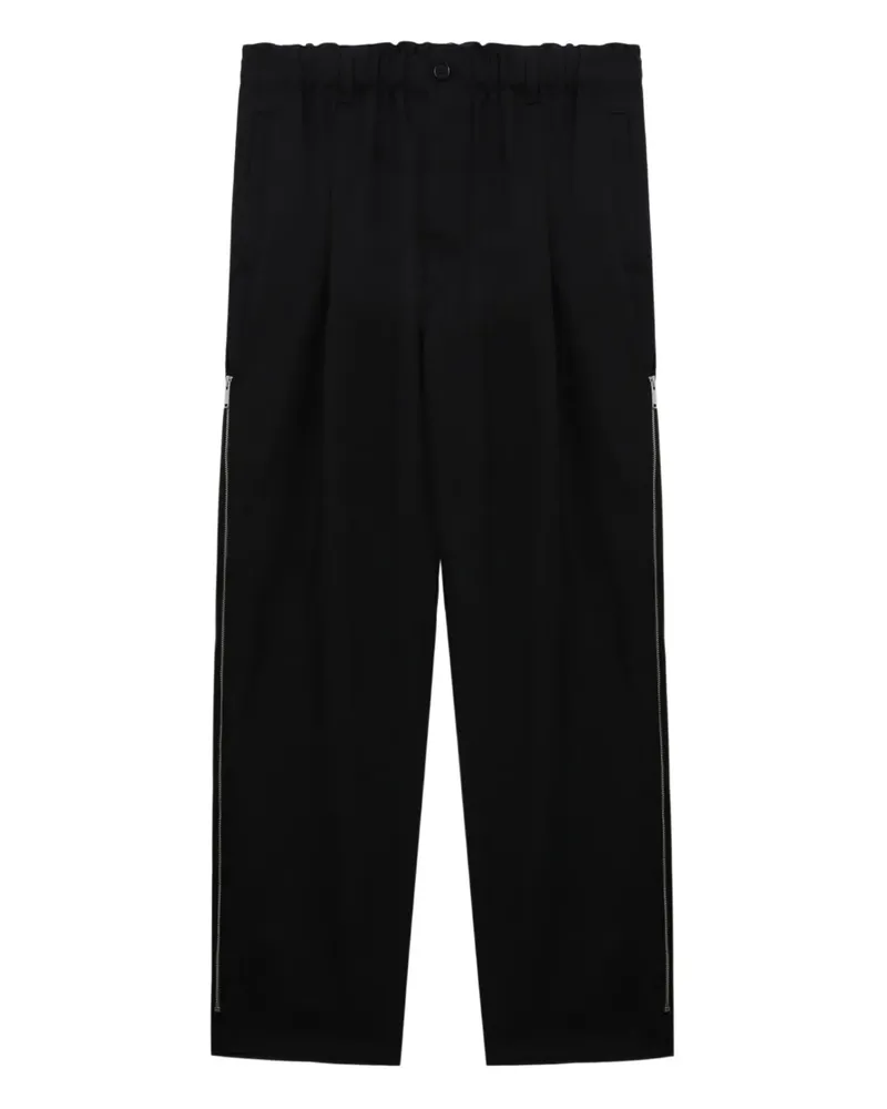Undercover Bundfaltenhose mit Reißverschlüssen - Schwarz Schwarz