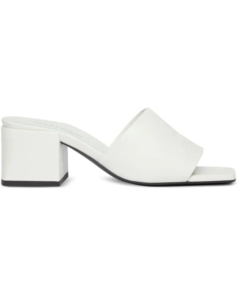 Courrèges Sandalen mit Blockabsatz 55mm - Weiß Weiß