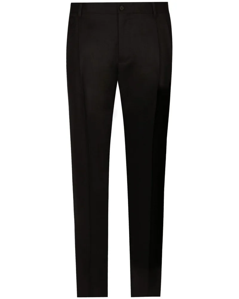 Dolce & Gabbana Klassische Tapered-Hose - Schwarz Schwarz