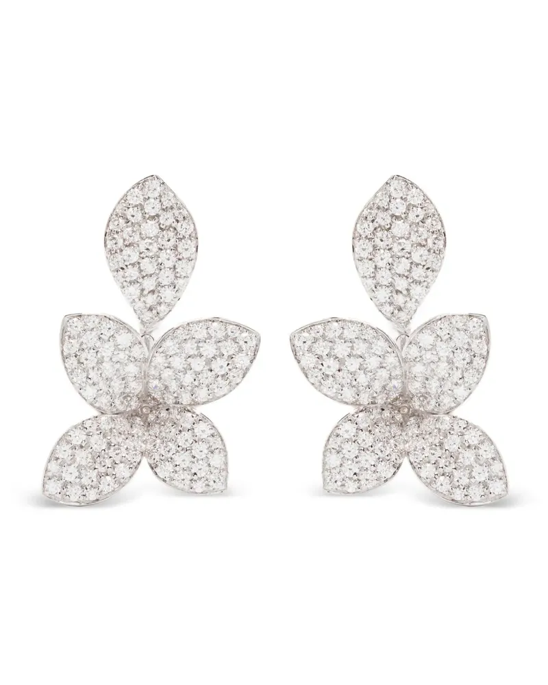 Pasquale Bruni 18kt Giardini Segreti Weißgoldohrringe mit Diamant - Silber Silber