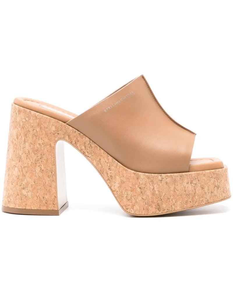 Stella McCartney Skyla Plateau-Mules 110mm Nude