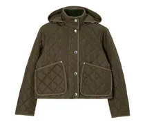 Steppjacke mit Kapuze - Grün