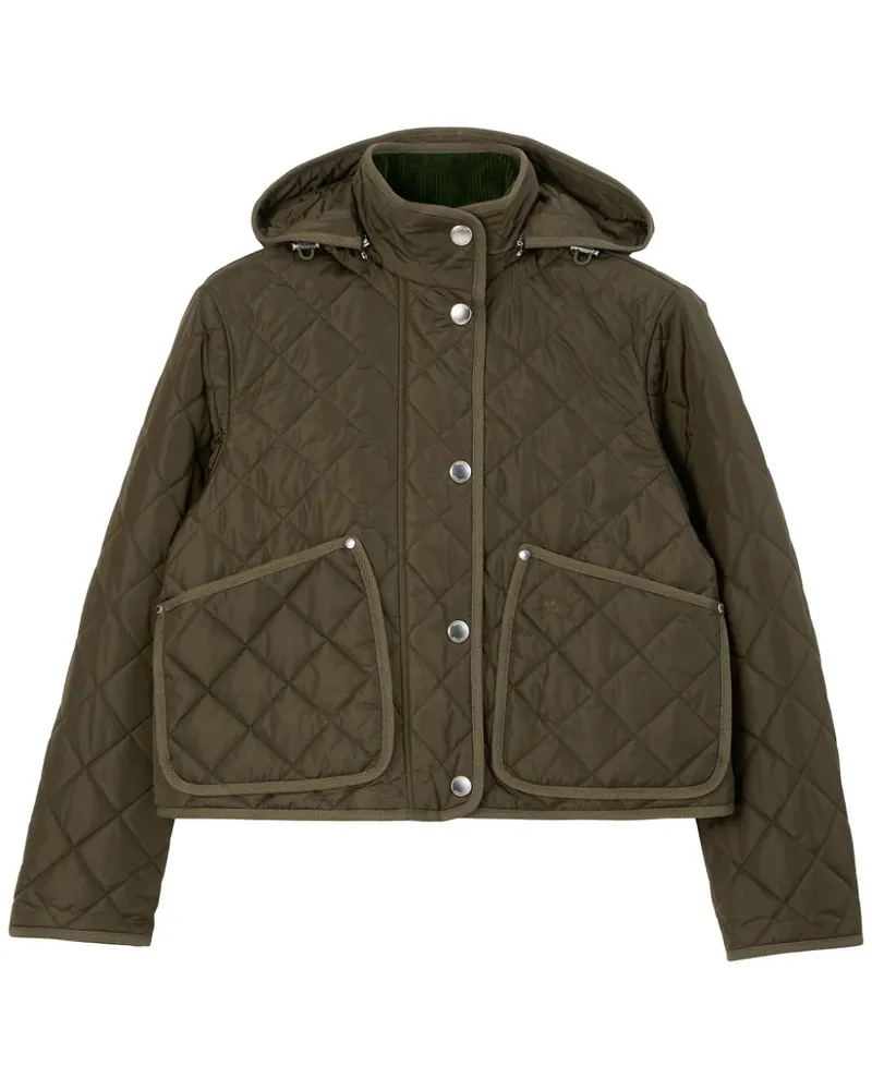 Burberry Steppjacke mit Kapuze - Grün Grün