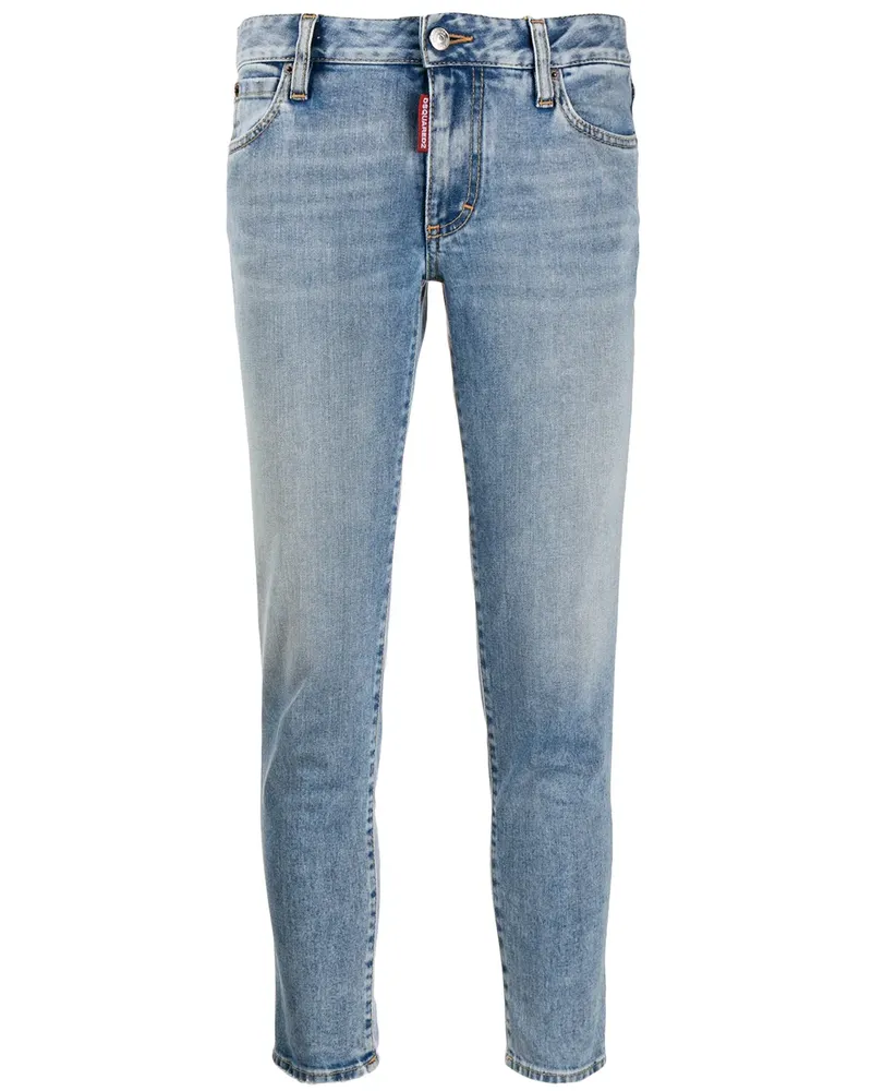 Dsquared2 Cropped-Jeans - Blau Blau