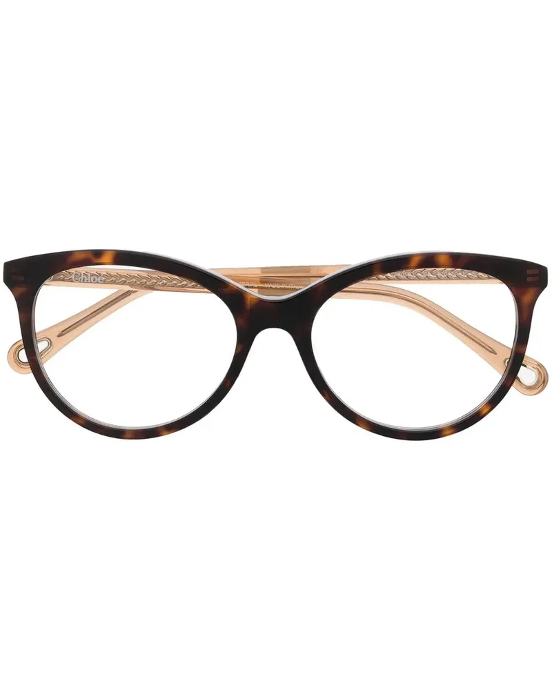 Chloé Sonnenbrille in Schildpattoptik - Braun Braun