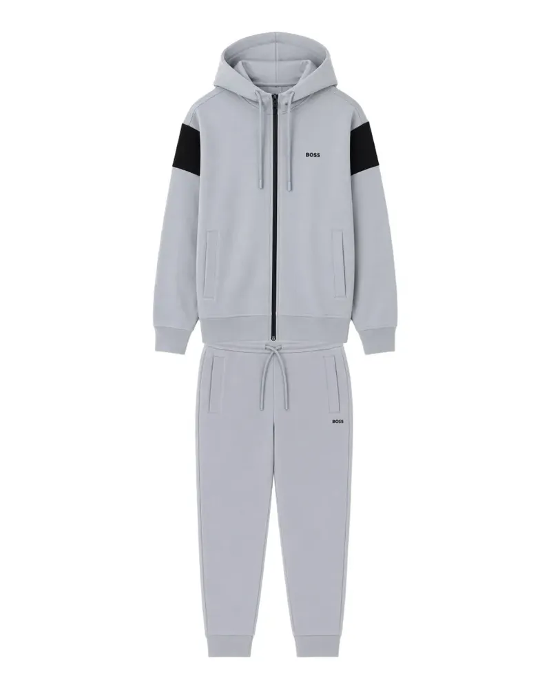 HUGO BOSS Jogginganzug mit Logo-Print - Grau Grau