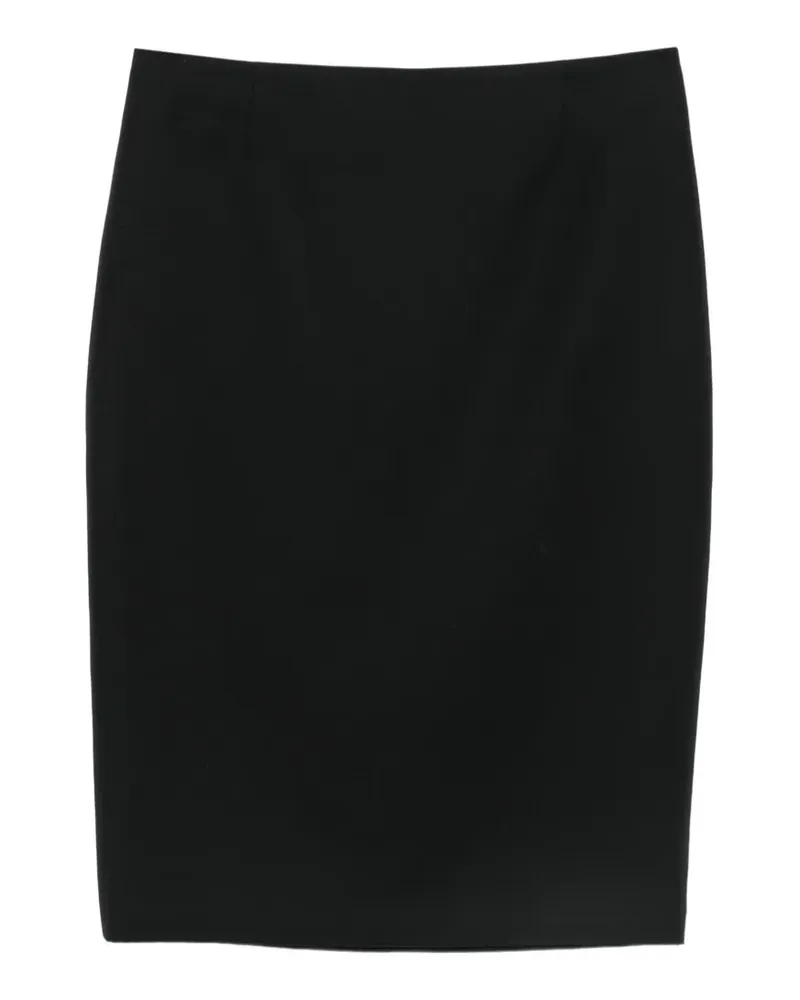 WARDROBE.NYC Mittellanger Bleistiftrock - Schwarz Schwarz