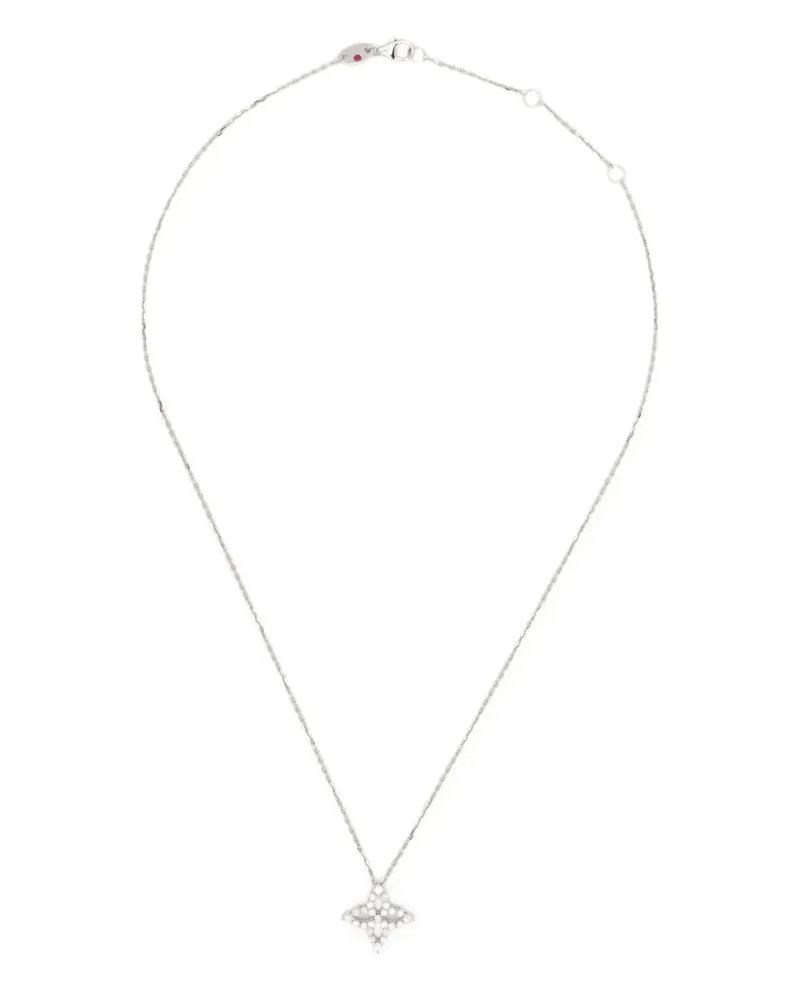 Roberto Coin 18kt Weißgoldhalskette mit Diamanten - Silber Silber