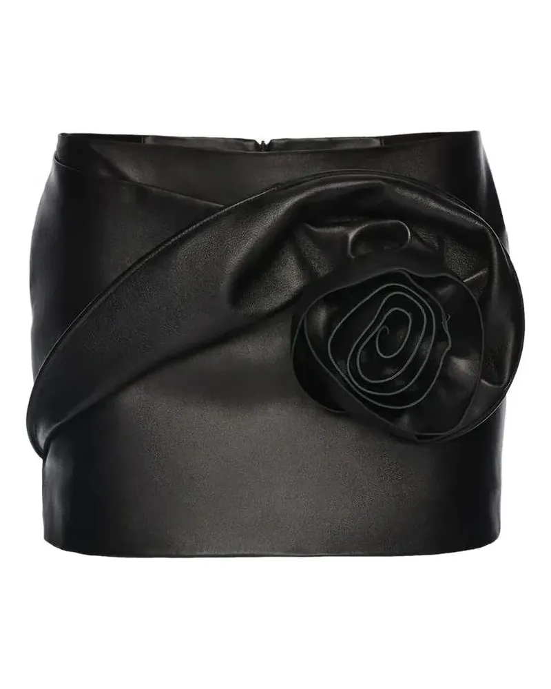 Magda Butrym floral wrap skirt - Schwarz Schwarz