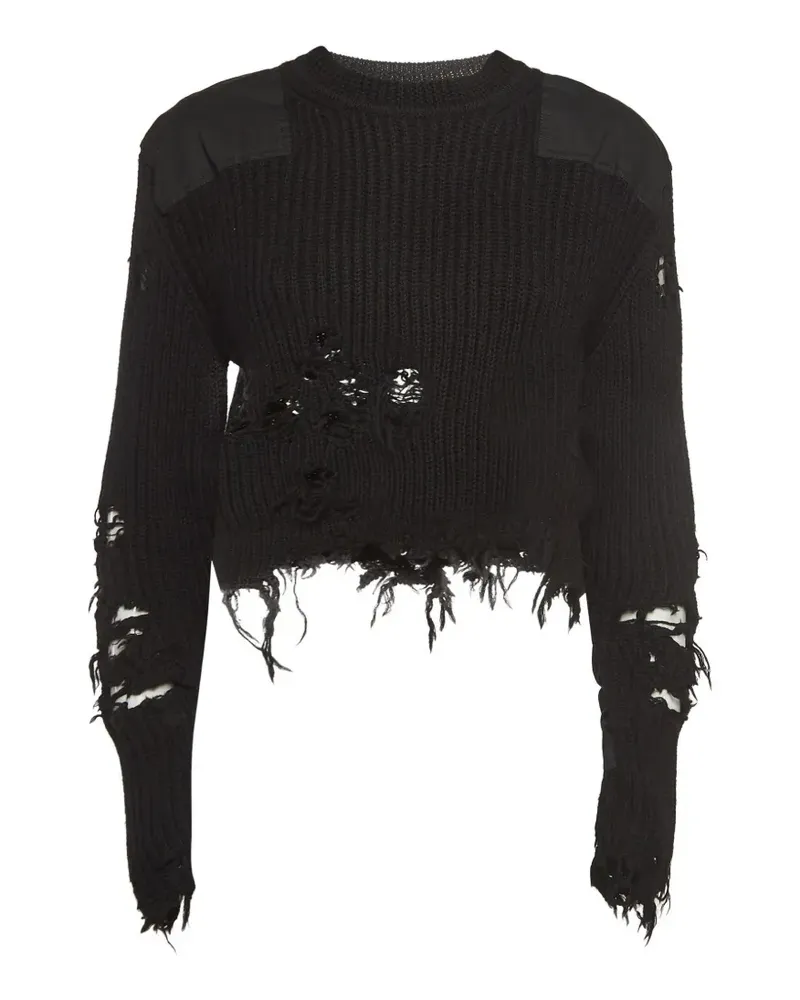 adidas 2024 Pullover im Distressed-Look - Schwarz Schwarz