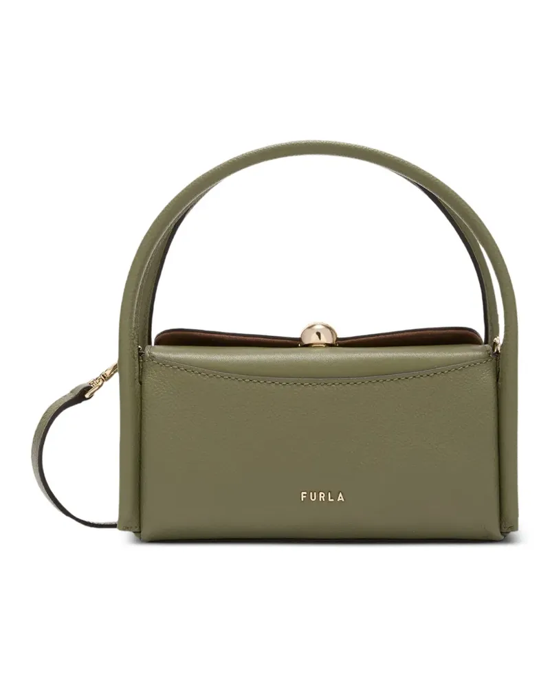 Furla Eckiger Boston Tote Bag - Grün Grün