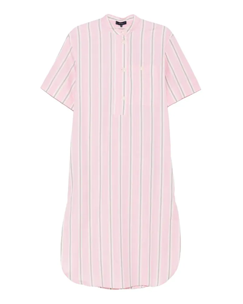 Soeur Ilya striped pocket midi shirt dress - Rosa Rosa