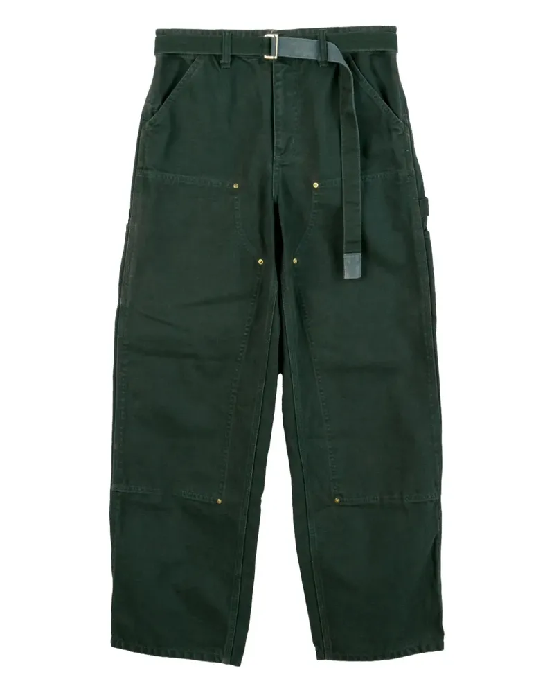 Sacai xCarhartt WIP belted trousers - Grün Grün