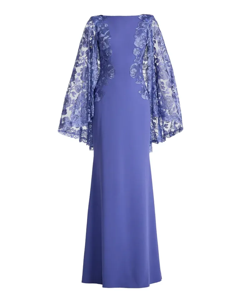 Tadashi Shoji Cape-Kleid mit Blumen - Violett Violett