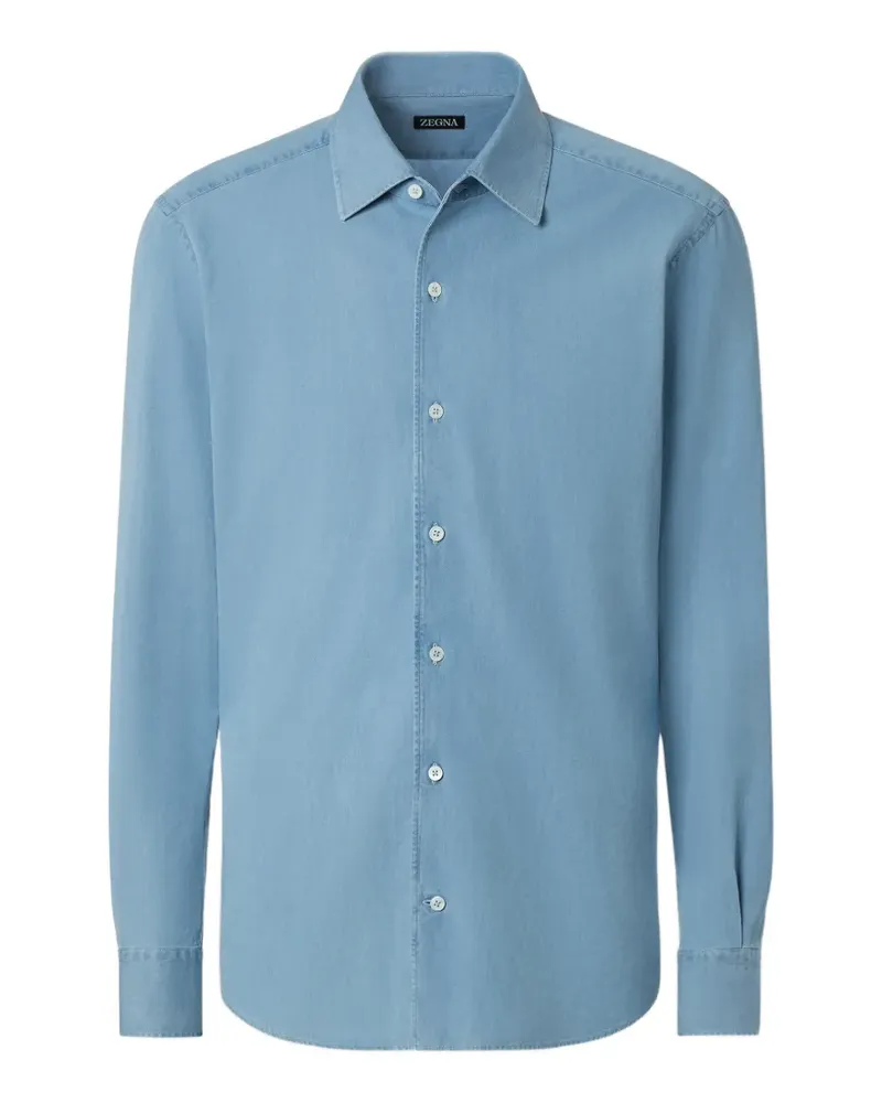 Ermenegildo Zegna Klassisches Hemd - Blau Blau