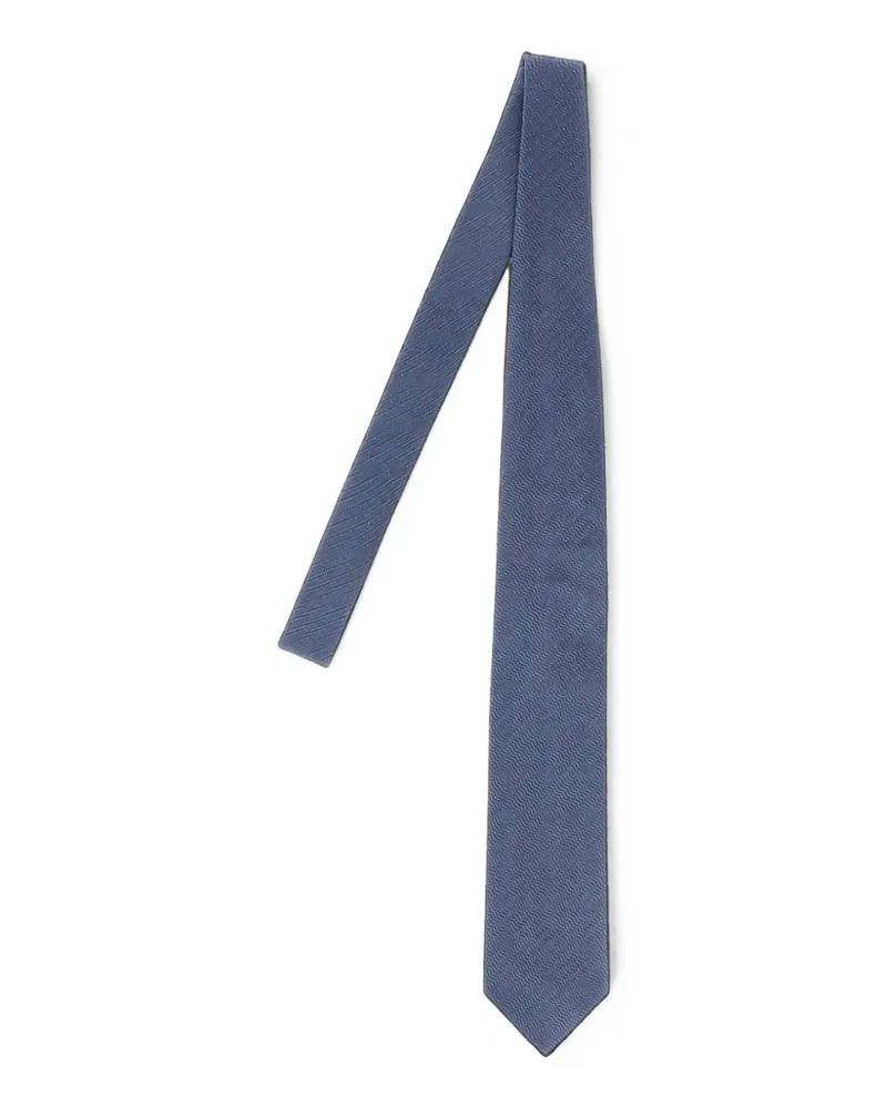 Brioni Krawatte mit Polka Dots - Blau Blau
