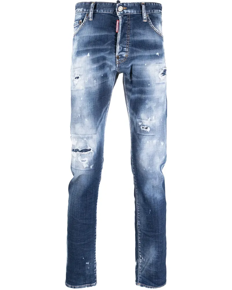 Dsquared2 Jeans im Destroyed-Look - Blau Blau