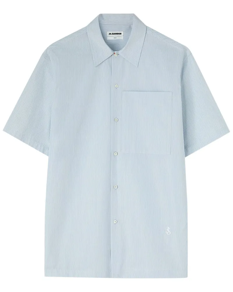 Jil Sander Gestreiftes Friday Hemd - Blau Blau