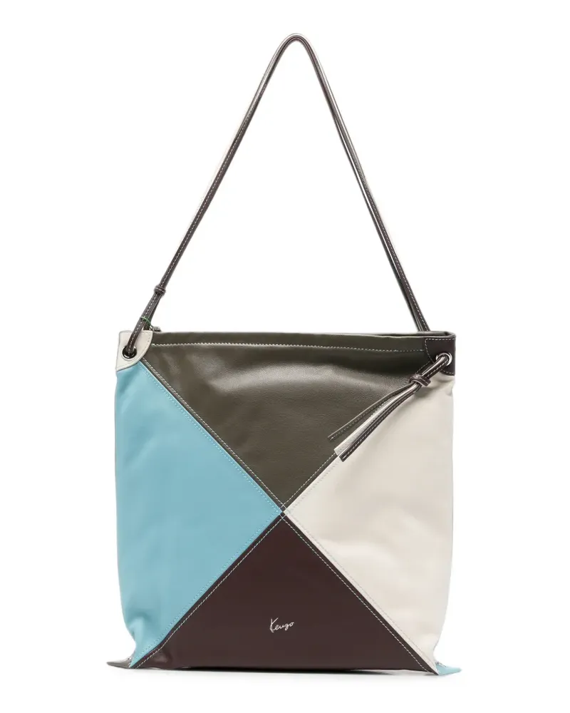 Kenzo Kite Tote Bag in Colour-Block-Optik - Blau Blau