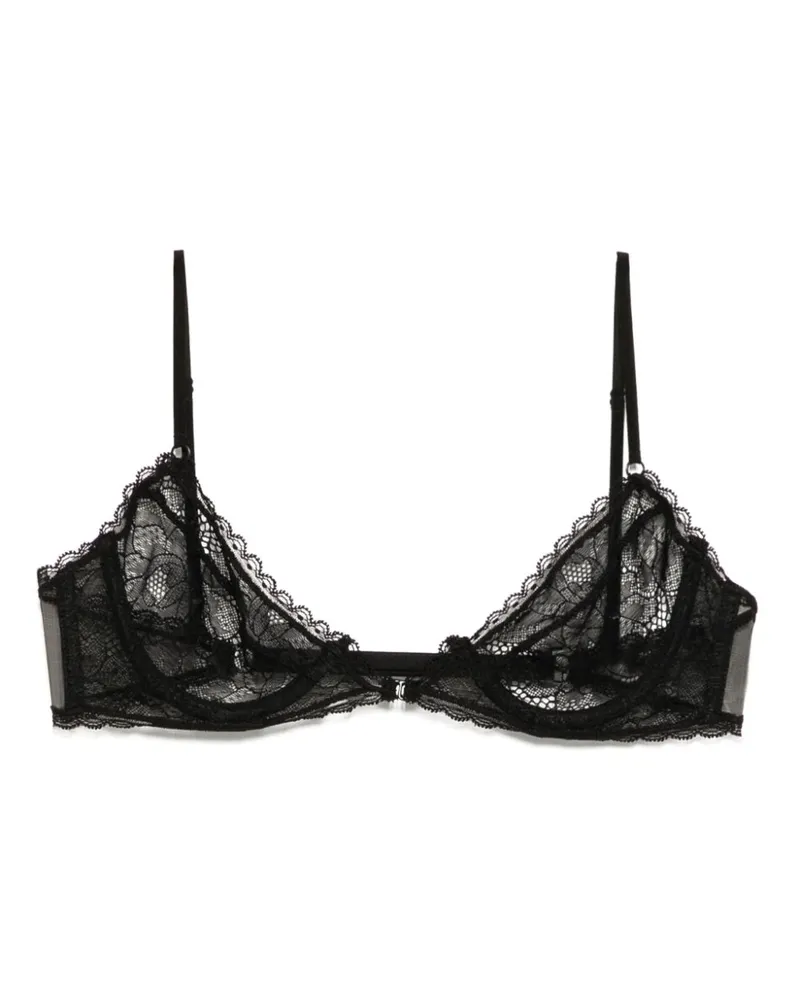 Kiki De Montparnasse Dahlia Demi-BH aus Spitze - Schwarz Schwarz