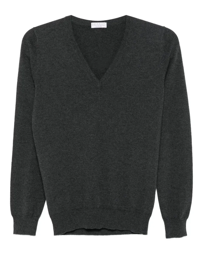 Brunello Cucinelli Feinstrickpullover aus Kaschmir - Grau Grau
