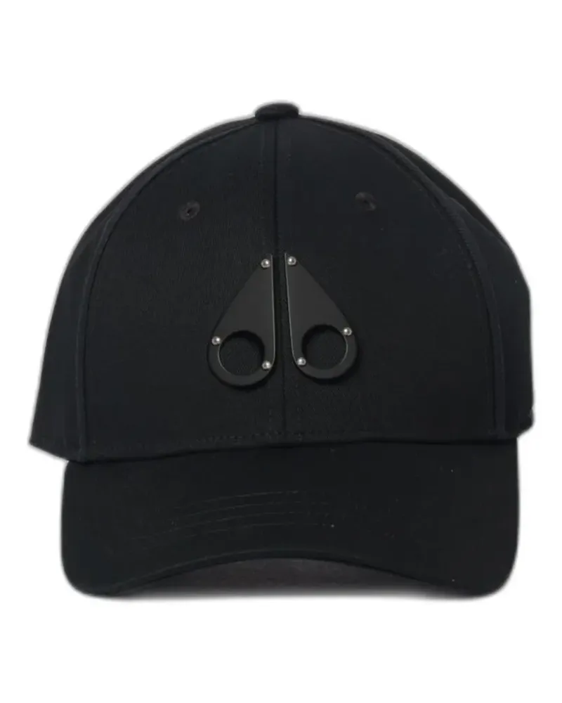 Moose Knuckles logo-plaque baseball cap - Schwarz Schwarz