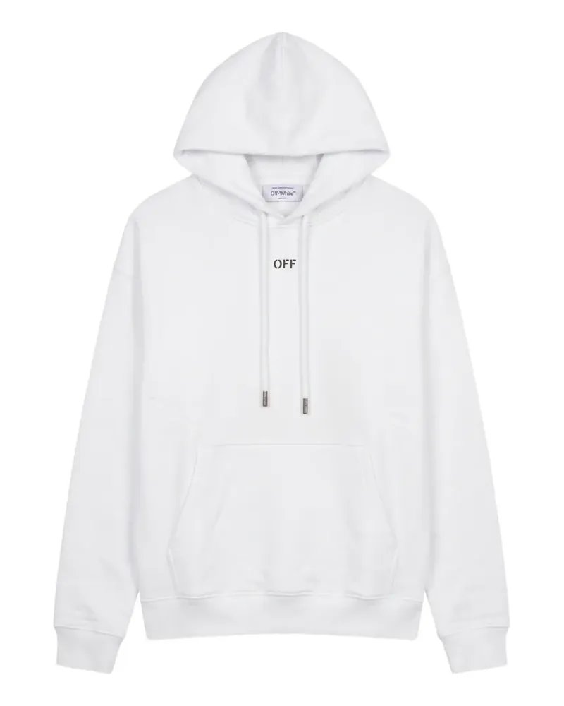 OFF-WHITE Hoodie mit Logo-Print - Weiß Weiß