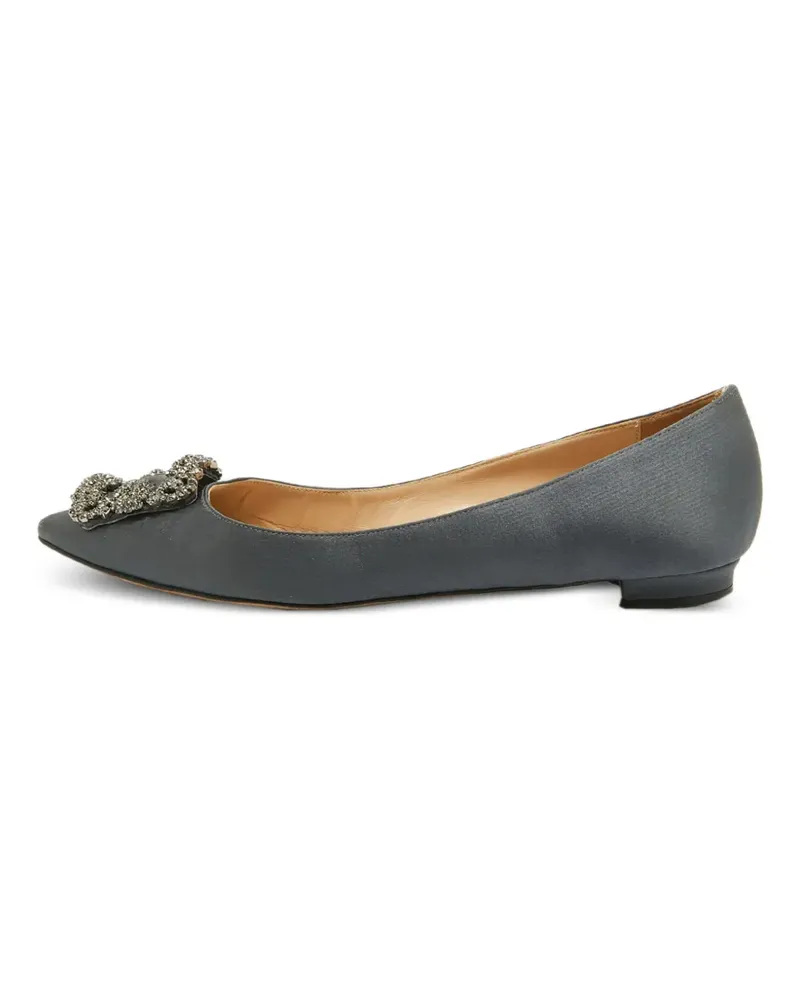 Manolo Blahnik Hangisi Ballerinas - Grau Grau