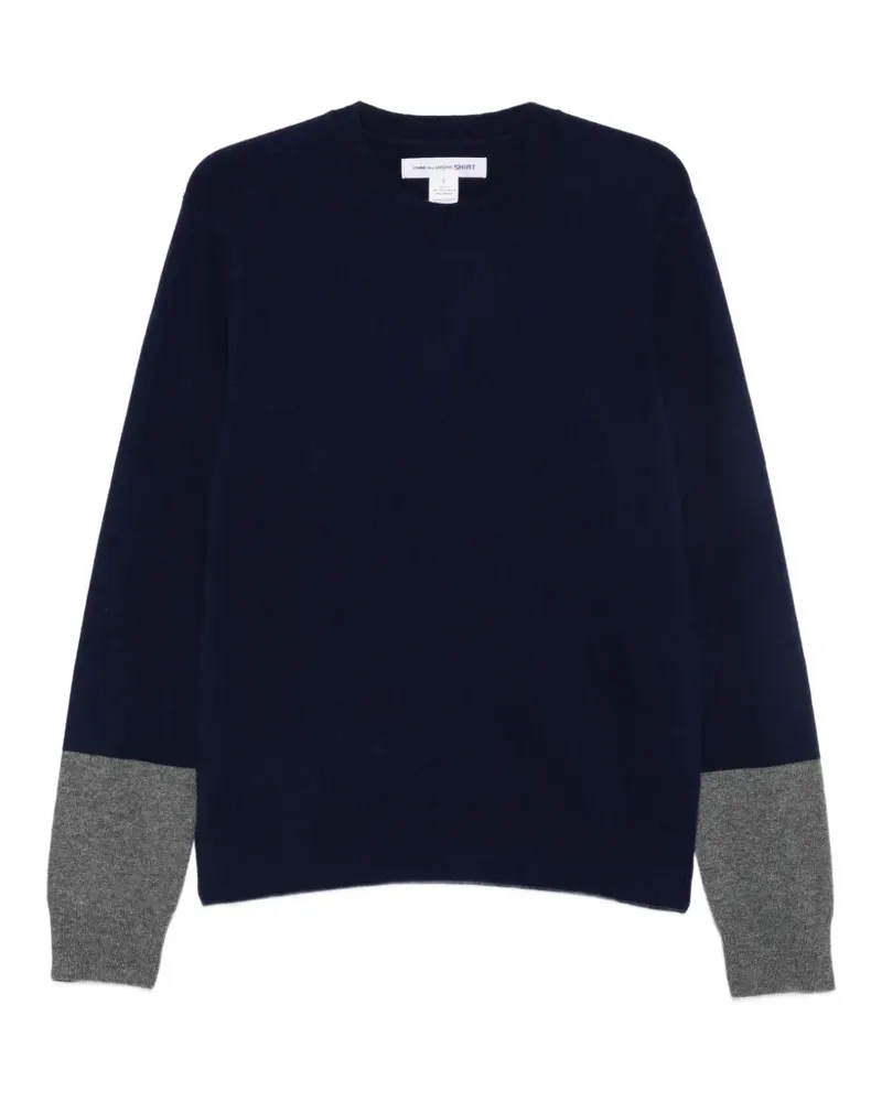 Comme des Garçons colour-block sweater - Blau Blau