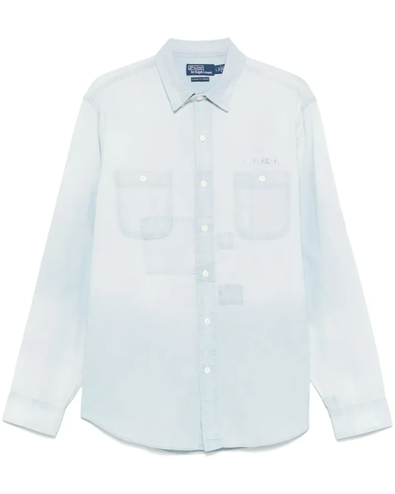 Ralph Lauren Klassisches Hemd - Blau Blau