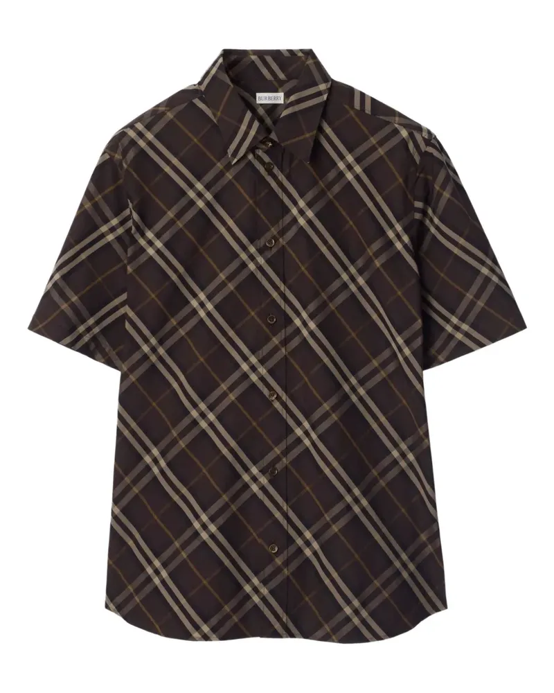 Burberry Hemd mit Karomuster - Braun Braun