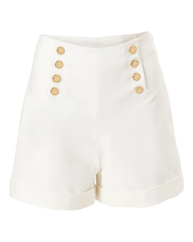 Carolina Herrera New York Weite Shorts mit hohem Bund - Weiß Weiß