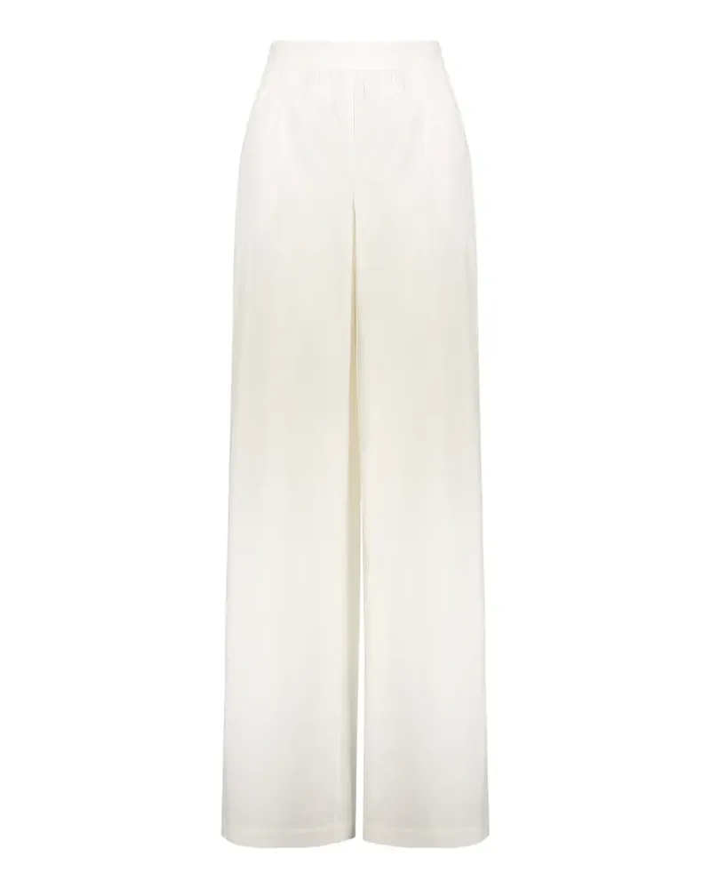Moschino Weite High-Waist-Hose - Weiß Weiß