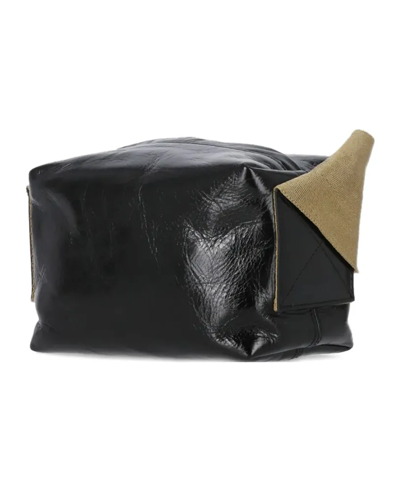 Uma Wang Schultertasche mit Riemen - Schwarz Schwarz
