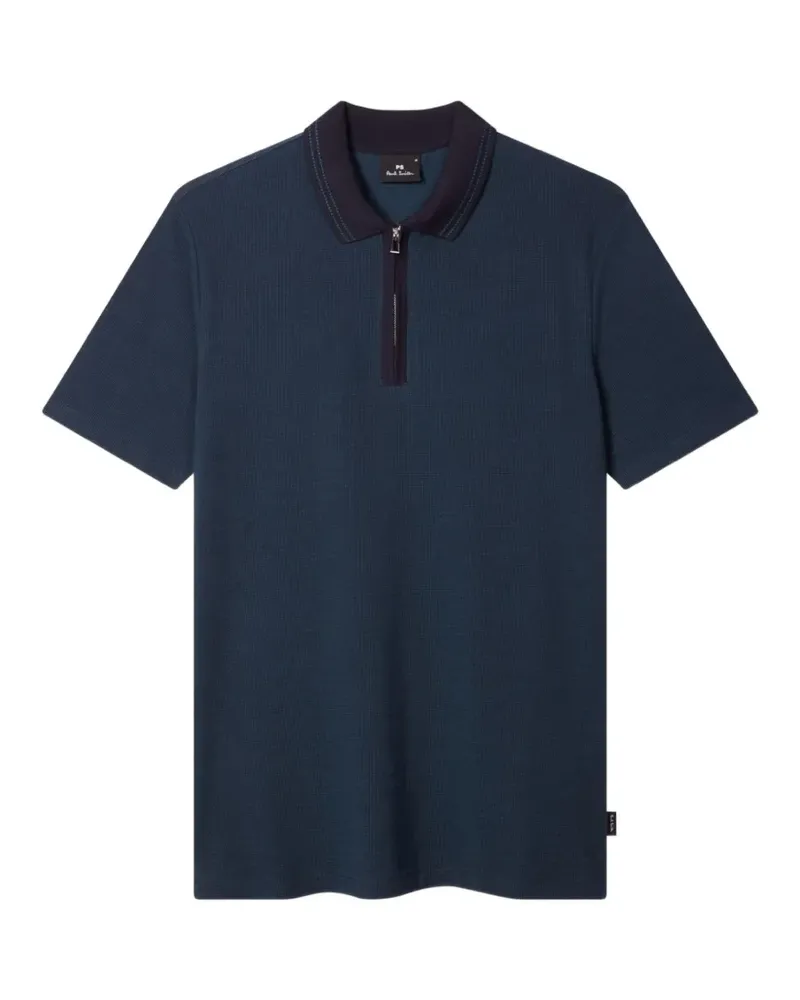 Paul Smith Poloshirt mit Reißverschluss - Blau Blau