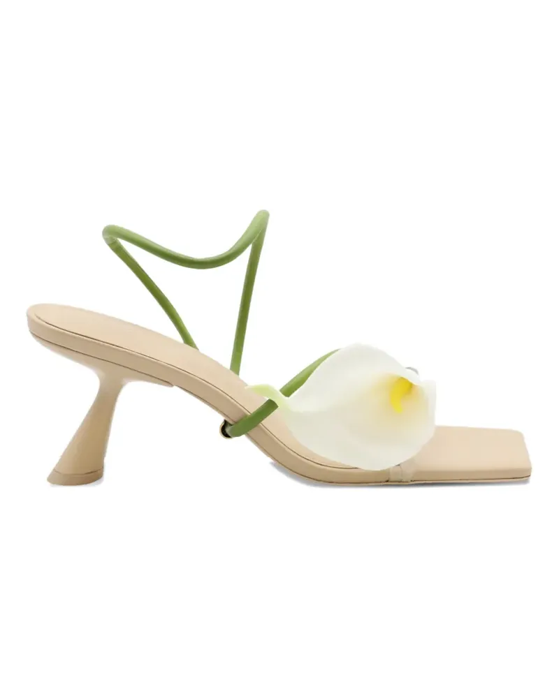 Cult Gaia Ria Sandalen mit Blumendetail - Nude Nude