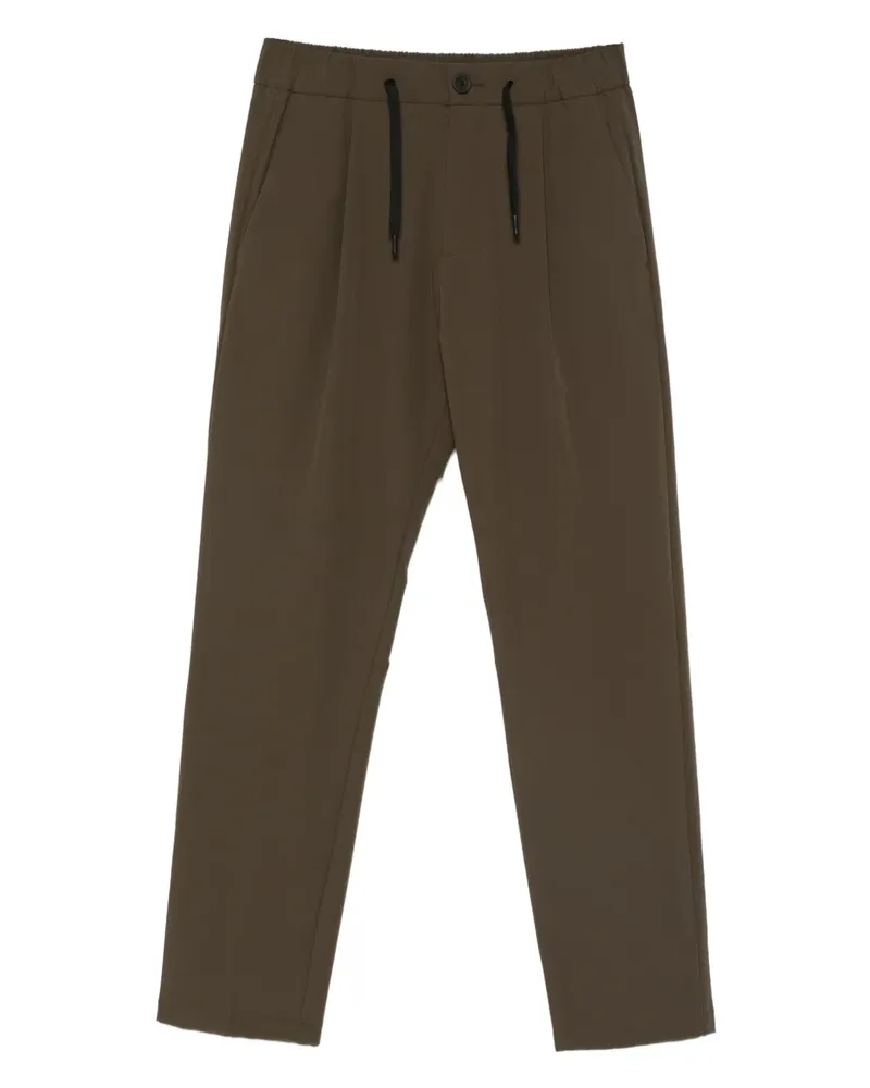 Herno Bundfaltenhose mit Kordelzug - Grün Grün