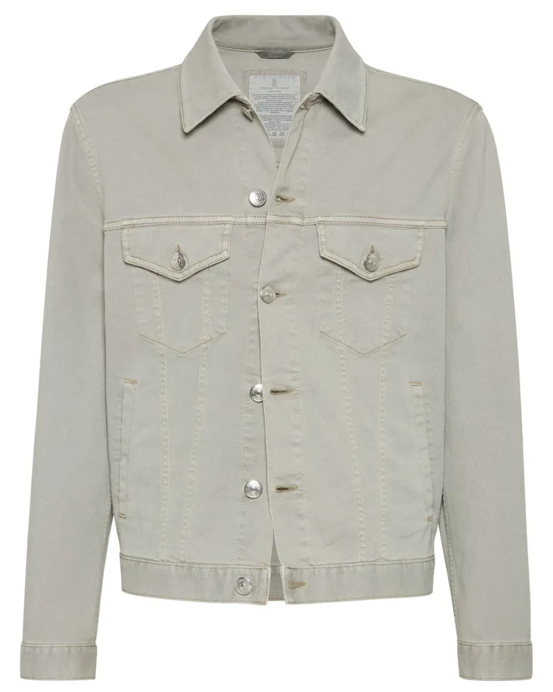 Brunello Cucinelli Hemdjacke aus Denim - Nude Nude