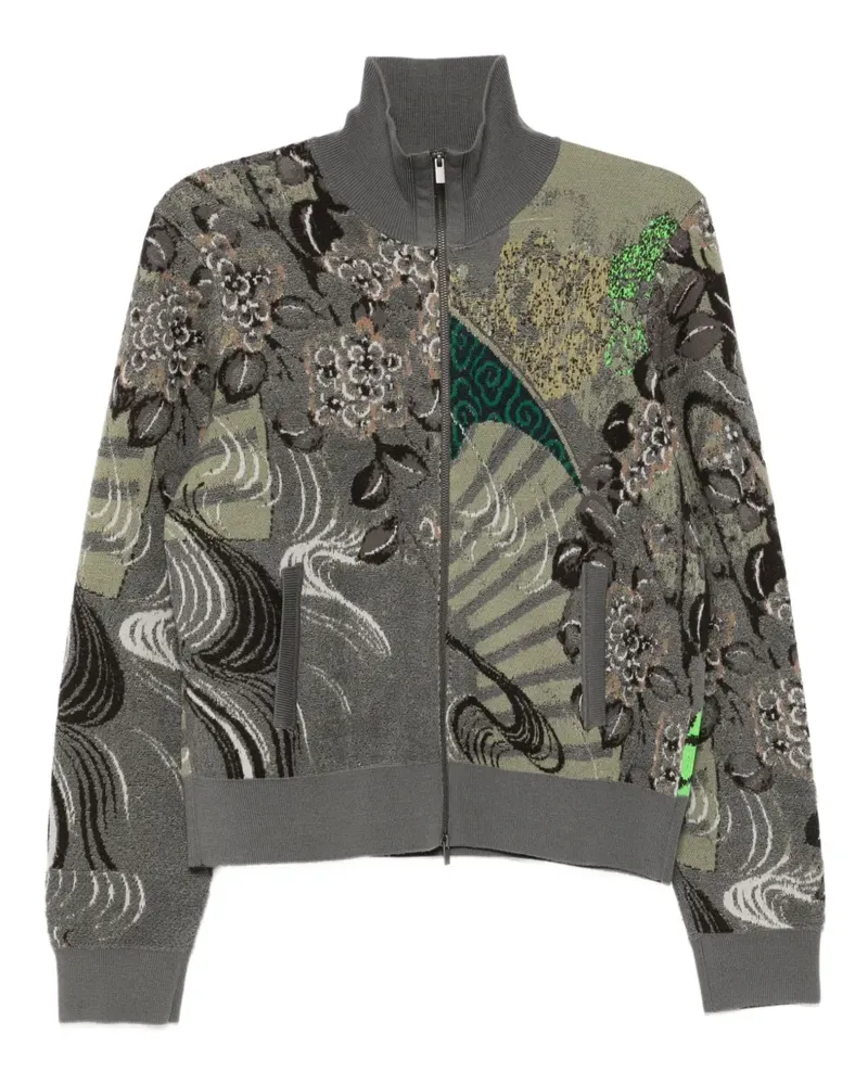 JNBY Cardigan mit gemusterten Elementen - Grau Grau