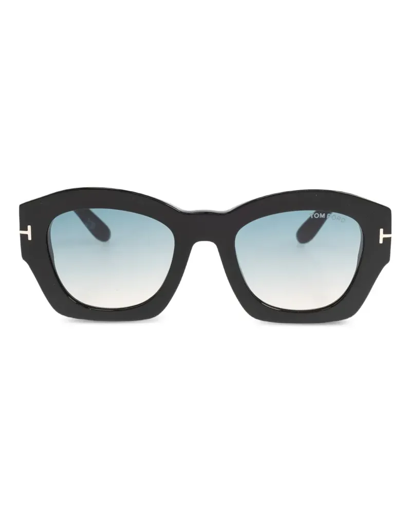 Tom Ford Geometrische Guilliana Sonnenbrille - Schwarz Schwarz