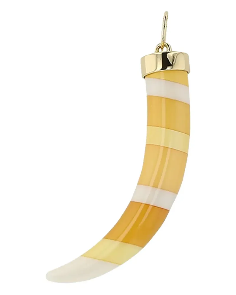 Mark Davis 18kt Bakelite Tusk Gelbgoldhalskette Gelb