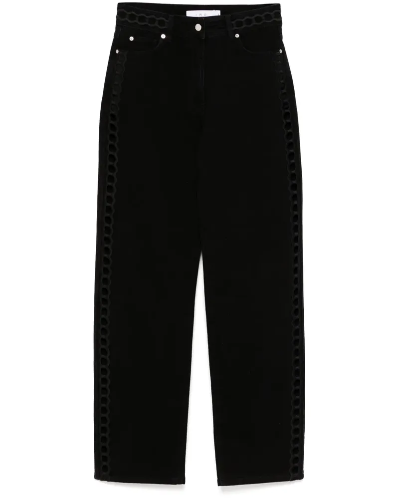 IRO Bestickte Jeans - Schwarz Schwarz