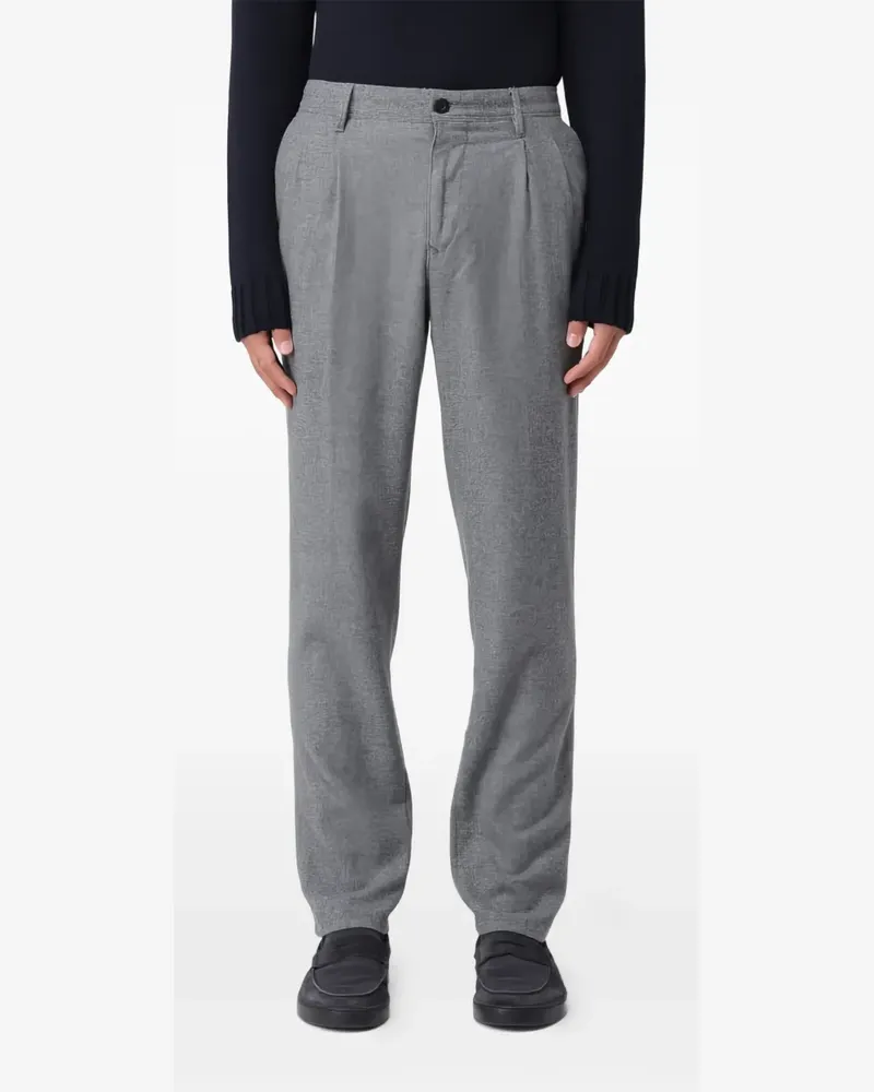 Incotex Hose mit Falten - Grau Grau