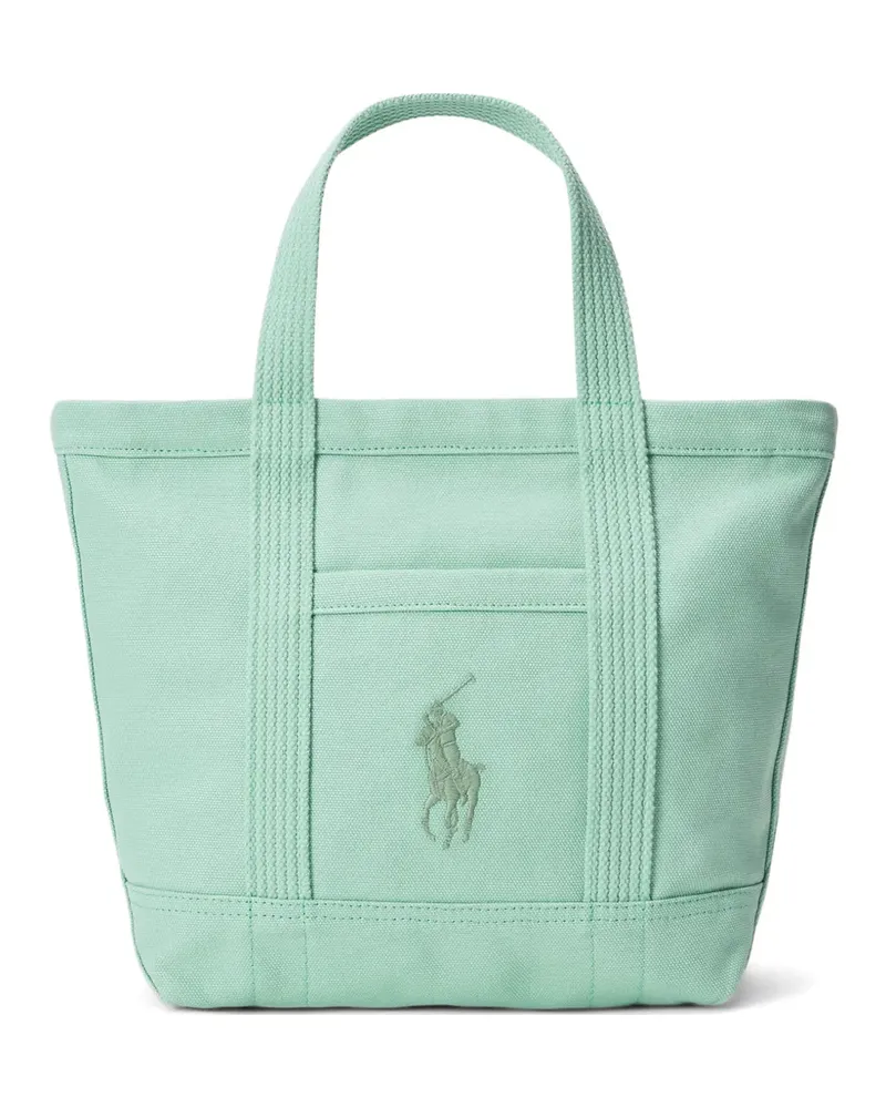 Ralph Lauren Shopper mit Logo-Stickerei - Grün Grün