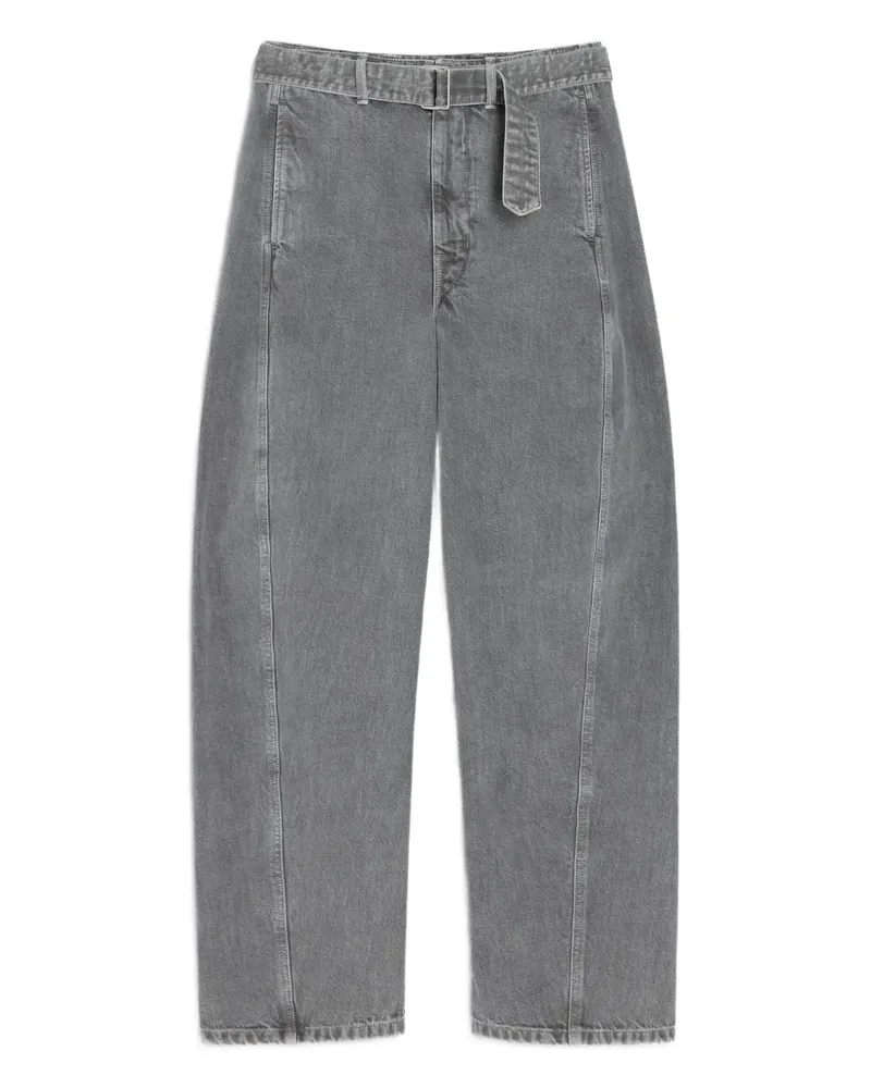Christophe Lemaire Hose mit Schnallenverschluss - Grau Grau
